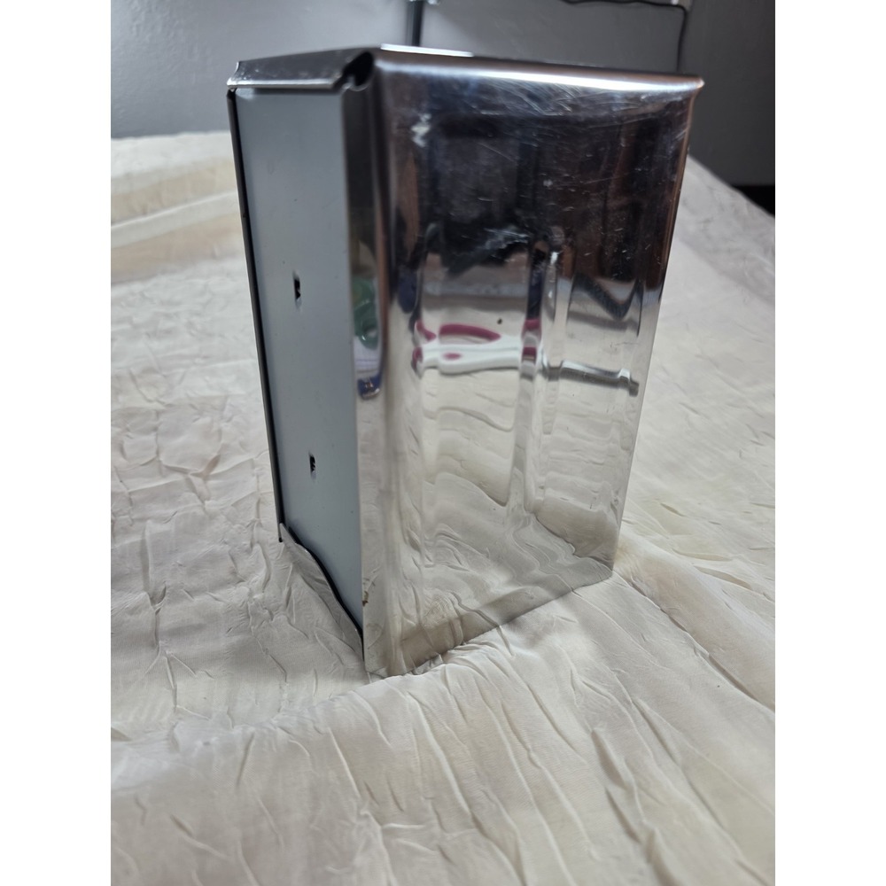 Vintage Chrome Table Top Napkin Dispenser-Diner Style Spring Loaded